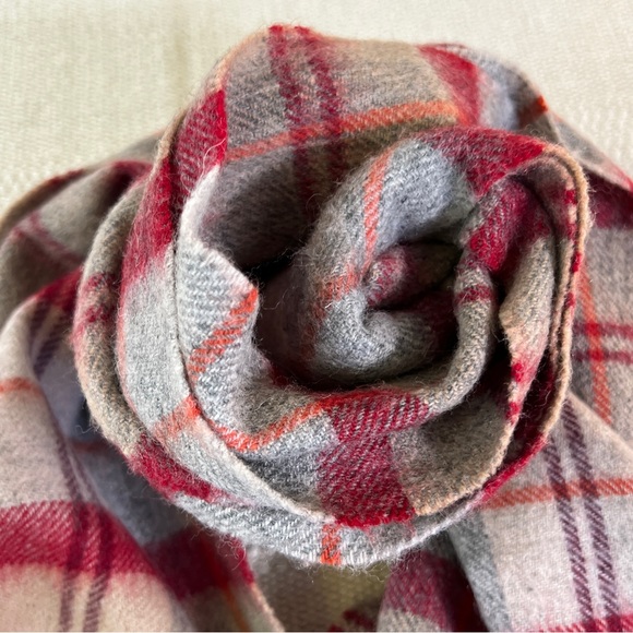 Vintage Suntrai 100% Wool Plaid Scarf - Picture 4 of 8